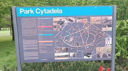Mapa Parku Cytadela
